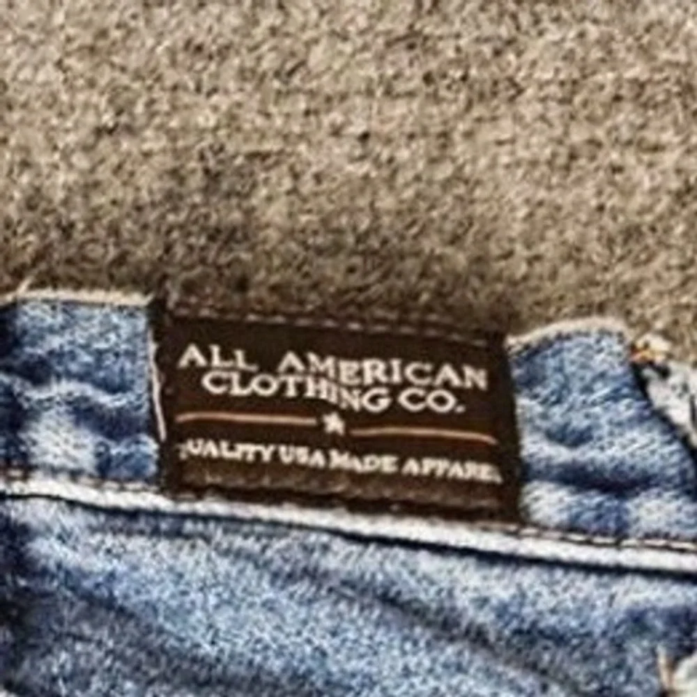 All American Clothing Co Mens Blue Straight Leg Jeans AA101L  34x34 USA Made